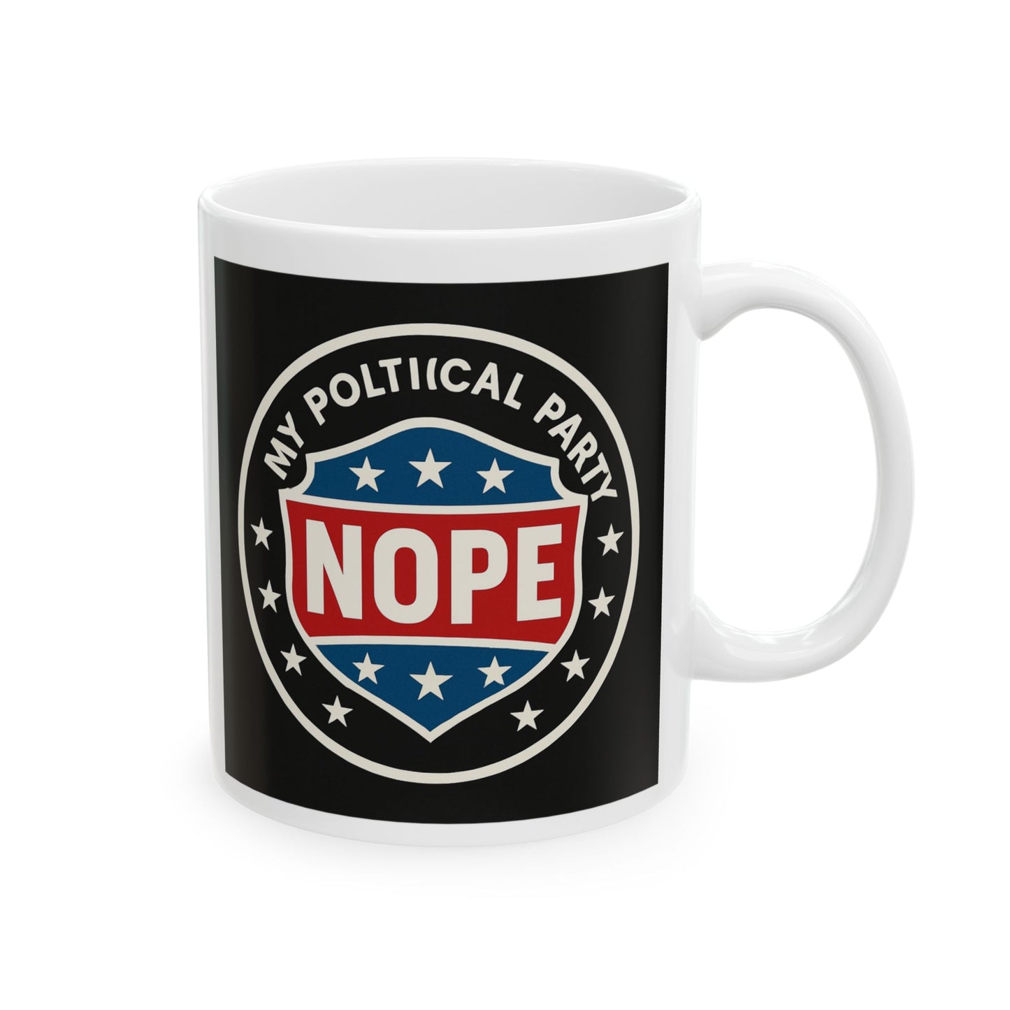 My Political Party: NOPE – Funny Anti-Politics Mug